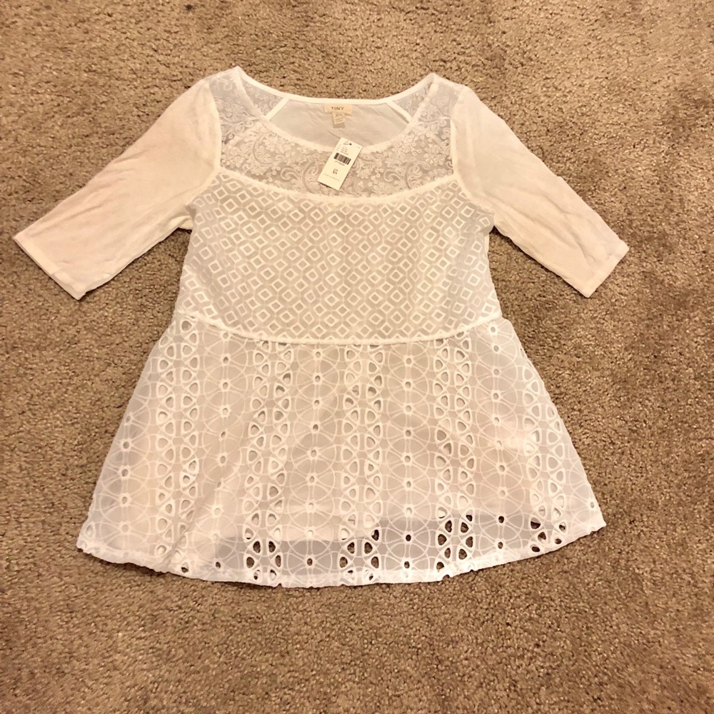 NWT-Anthropologie Ivory Blouse - brand new with tags